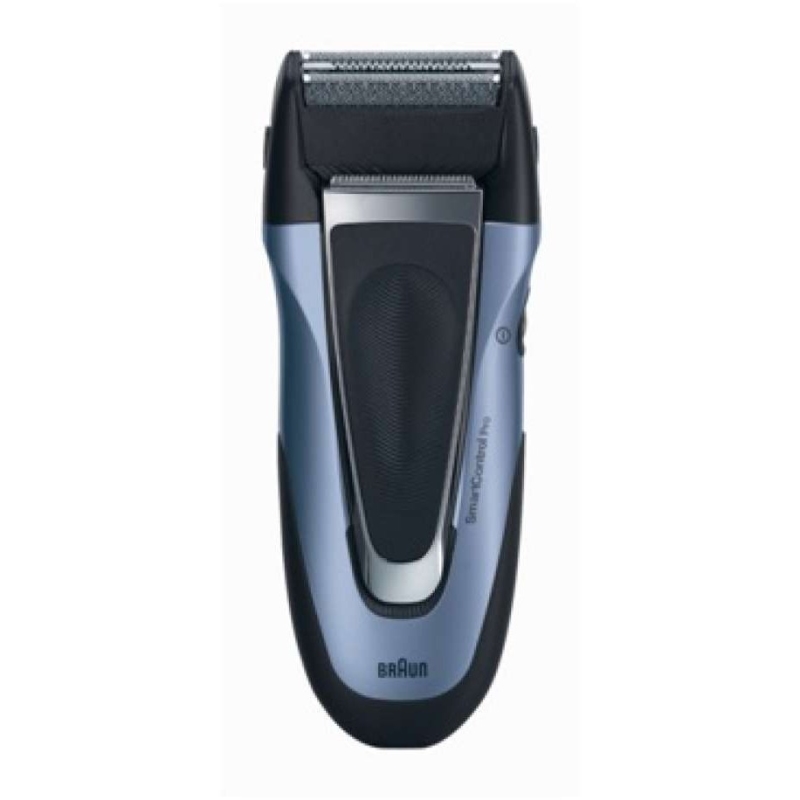 BRAUN Rasoio elettrico Braun Smart Control Pro a rete e ricaricabile con testina lavabile blu
